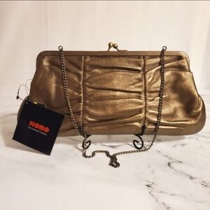 NWT HOBO Int'l Vintage Bronze Leather Shoulder Purse & Clutch